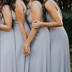 Amsale Dresses Amsale Brynn Dove Grey Dress Poshmark